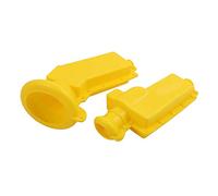 ITFOWIYD 1 Pair Featured Transformer Connector Jacket Reliable Efficacy Insulated Silicone Rubber 10KV Voltage Resistance Yellow Power Transformer