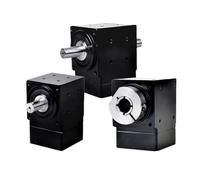 ITFOWIYD 1pcs 90° Right Angle Steering Gear Commutator for 80 Servo Nema 86 Stepper Motor Single Dual Axis Or Hole Output Reducer(90Single Axis 12.7mm,Speed Ratio 2 to 1)