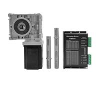 ITFOWIYD 1pcs RV030 Worm Gearbox Right Angle Worm Gear Reducer 90 Degree Gearbox Nema 23 Stepper Motor Reducer Kit NMRV030 Single(Speed Ratio 80 to 1,3NM-SINGLE OUTPUT SHAFT)