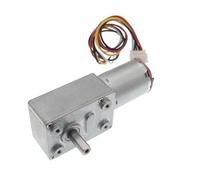 ITFOWIYD 370 DC6/12/24V Worm Gear Reduction Reducer Motor 6-150RPM Reversible Low Speed High Torque Turbo Geared Motor Electric(6V,18 RPM)