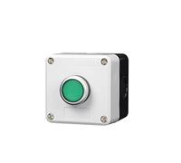 ITFOWIYD Control Box with Light Button Switch 24V/220V with Emergency Stop Button self Reset Industrial Switch Waterproof Box Power Transformer(1 Green,220V)