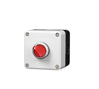 ITFOWIYD Control Box with Light Button Switch 24V/220V with Emergency Stop Button self Reset Industrial Switch Waterproof Box Power Transformer(1 Red Knob,220V)