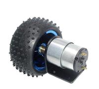 ITFOWIYD DC 12V 24V Mini Micro Metal Gear Motor JGB37-520 Encoder Motor High Torque Electric Motor Smart Car Motor(24V,107 RPM)