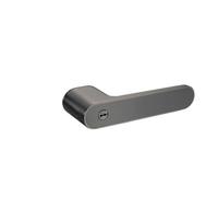 ITFOWIYD Minimalist Magnetic Ecological Door Lock Indoor Silent Lock Home Bedroom Living Room Invisible Door Lock zinc Alloy Wooden Door Handle(Round handle Grey 3)