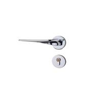 ITFOWIYD Zinc Alloy Silent Door Lock Modern Simple Indoor Bedroom Wooden Door Home Decoration Door Split Lock(D31 S960 bright chrome silent)