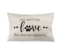ITFRO Throw Pillow Covers 12x20 Inch Set of 2 Decorative Paw Prints