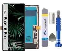 It'Go Full OLED Display for Google Pixel 6 Pro G8VOU (Fingerprint) LCD Screen Replacement Touchscreen with Tool Black with Frame High Quality