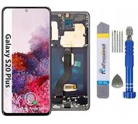 It'Go Full OLED Display for Samsung S20 Plus G985 OLED LCD Screen Replacement Touchscreen with Tool Black with Frame High Quality