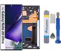 It'Go OLED Display for Samsung Note 20 Ultra N985 with Fingerprint LCD Screen Replacement Touch Screen with Tools Black with Frame High Quality