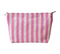 itgowisa Travel Makeup Bag, Canvas Makeup Bag, Makeup Bag for Purse, High Capacity Cosmetic Bag, Wash Bag Zipper Canvas Pouch, Pink, travel pouch 10-inch