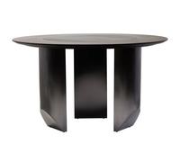 ithaca ceramic top dining table with stainless steel legs in black