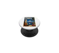 Ithaca Taking Long Way Home Homer’s Odyssey Greek Mythology PopSockets Adhesive PopGrip