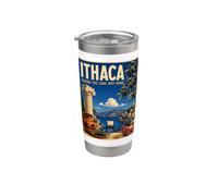 Ithaca Taking Long Way Home Homer’s Odyssey Greek Mythology Stainless Steel Insulated Tumbler
