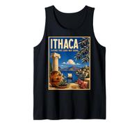 Ithaca Taking Long Way Home Homer’s Odyssey Greek Mythology Tank Top