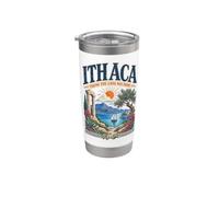 Ithaca Taking the Long Way Home Odyssey Greek Mythology Stainless Steel Insulated Tumbler