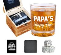 Ithmahco Papa Father's Day Gift: Papa'S Sippy Cup Whiskey Gifts For Men - Cool Christmas & Father'S Day Gifts From Grandkids