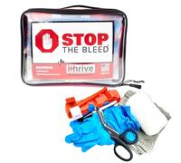 iThrive Express Bleeding Control Kit with Tourniquet - Easy-to-Use Emergency Kit with Official Stop The Bleed License - First Aid Kit Assembled in USA by Veterans - Emergency Supplies