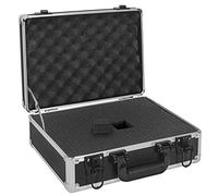 ITHWIU 14 Inch Hard Shell Carrying Case Ideal for Wireless Mic System Storage & Camera Gear Transportation, Aluminum Alloy Sturdy Build, Customizable Pre-Diced Foam, Black
