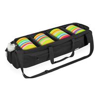 ITHWIU Disc Golf Storage Bag 34.5 X 9 X 9 Inch Large Capacity with Dividers and Multi Side Pockets, Black