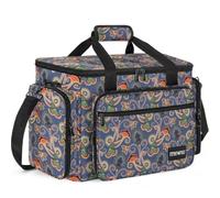 ITHWIU Sewing Machine Carrying Case with Multiple Storage Pockets Large Capacity, Universal Tote Storage Bag Compatible with Most Standard Singer, Brother, Janome, Bohemian