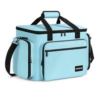 ITHWIU Sewing Machine Carrying Case with Multiple Storage Pockets Large Capacity, Universal Tote Storage Bag Compatible with Most Standard Singer, Brother, Janome, Blue