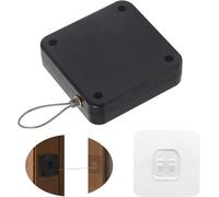 Itian Automatic Door Closer, Automatic Door Stopper, 800G Elasticity Powerful Door Closer Without Drilling Residential Door Closer Drawstring for Sliding Doors, Wooden Doors and Metal Doors