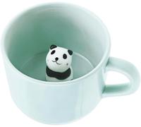 Itian Ceramic Mugs, Cute Panda Cat Mug, Ceramic Coffee Mug with Lid, 3D Animal Mugs, Milk Tea, Novelty Mug for Weddings, Birthdays, Christmas, Gifts for Kids, 230ml