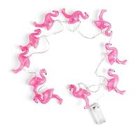 Itian Flamingo Shaped Fairy String Lights, Pink Animal Ornament Lights, Indoor Outdoor Lighting for Summer Party, Wedding, Tropical Themed Decor