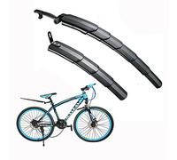 Itian Portable Bike Fender For Mountain Bike Adjustable Bike Fender Easy Fit For Front Rear Mudguard For Mountain Bicycle (Black)