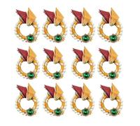 Itiha® Set of 24 Mini Ring Haldi Kumkum or Kankavati for Wedding Return Gift, Diwali gift , Mehendi Return Gift, Bulk Gift Items - 2 inches