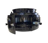 ITIMAT ELECTRICAL ROASTER/GRILL ROUND OVEN FOR CHICKEN ,PIZZAS, 1 Enamel Tray (Black)