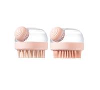 Itingy 2-Pack Pet Shower Brushes-Dog's Cooling Essentials, Silicone Dog Bathing Scrubber with Soap Dispenser, Gentle Skin Friendly Cat Grooming Brush, Effortless Deep Cleansing for All Breeds Cat Dog