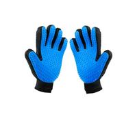 Itingy Cat Grooming Gloves 259-Tip, Pet Hair Removal Mitt for Cat/Dog/Rabbit with Sensitive Skin, Dog Bath Glove with Silicone Massage Brush for Deshedding & Washing, Anti-Slip & Reduce Shedding -Blue