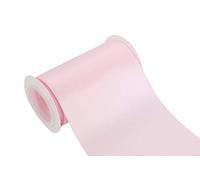 ITIsparkle 100mm Width (4") Double Faced Satin 4.5 Meters (Full Reel) Premium Quality Ribbon Ideal for Crafts/Gift Wrapping/Floristry - Pearl Pink