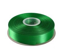 ITIsparkle 25mm Double Faced Satin Ribbon 45 Meters-Roll Set for Gift Wrapping Scrap Books Party Favor Hair Braids Baby Shower Decoration Floral Arrangement Craft Supplies, Emerald Ribbon