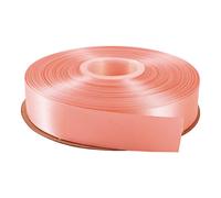 ITIsparkle 25mm Double Faced Satin Ribbon 45 Meters-Roll Set for Gift Wrapping Scrap Books Party Favor Hair Braids Baby Shower Decoration Floral Arrangement Craft Supplies, Pink Ribbon