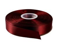 ITIsparkle 25mm Width (1") Double Faced Satin Ribbon 45 Meters (Full Reel) Crafts Gift Wrap Floristry - Burgundy 275# Ribbon