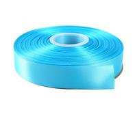 ITIsparkle 25mm Width (1") Double Faced Satin Ribbon 45 Meters (full reel) Crafts Gift Wrap Floristry - Turquoise Ribbon