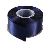 ITIsparkle 38mm Double Faced Satin Ribbon 22 Meters-Roll Set for Gift Wrapping Party Favor Hair Braids Hair Bow Baby Shower Decoration Floral Arrangement Craft Supplies, Navy Ribbon