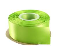 ITIsparkle 38mm Double Faced Satin Ribbon 22 Meters-Roll Set for Gift Wrapping Party Favor Hair Braids Hair Bow Baby Shower Decoration Floral Arrangement Craft Supplies, Apple Green Ribbon