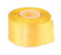 ITIsparkle 50mm Width Double Faced Satin Ribbon 22 Meters-Roll Set for Gift Wrapping Party Favor Hair Braids Baby Shower Decoration Craft Supplies, Yellow Gold