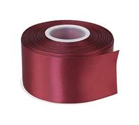 ITIsparkle 50mm Width Double Faced Satin Ribbon 22 Meters-Roll Set for Gift Wrapping Party Favor Hair Braids Baby Shower Decoration Craft Supplies, Burgundy