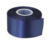 ITIsparkle 50mm Width Double Faced Satin Ribbon 22 Meters-Roll Set for Gift Wrapping Party Favor Hair Braids Baby Shower Decoration Craft Supplies, Navy Blue