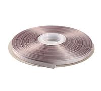 ITIsparkle 6mm Grosgrain Ribbon 45 Meters-Roll Set for Gift Wrapping Scrap Books Party Favor Hair Braids Baby Shower Decoration Cake Decoration Floral Arrangement Craft Supplies, Silver Ribbon