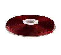 ITIsparkle 6mm Grosgrain Ribbon 45 Meters-Roll Set for Gift Wrapping Scrap Books Party Favor Hair Braids Baby Shower Decoration Cake Decoration Floral Arrangement Craft Supplies, Burgundy Ribbon