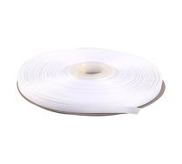 ITIsparkle 6mm Width (1/4") Grosgrain Ribbon 45 Meters (Full Reel) Crafts Gift Wrap Floristry - White Ribbon