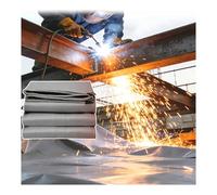 ITITI Fireproof Welding Blanket Heavy Duty Waterproof Tear Resistant Tarp with Grommets, 1pcs
