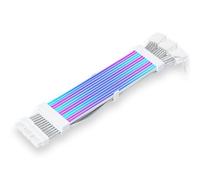 ITJTV 25 Inch White ARGB GPU Power Cable, 3x8 Pin, 5V 3 Pin ARGB Sync, Compatible with Asus Aura Sync, Gigabyte RGB Fusion, MSI Mystic Light