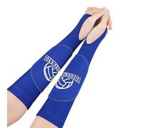 Itkcozcg 1 Pair Volleyball Forearm Sleeves Training Equipment Wrist Guard with Protections Pads and Thumb Hole for Teen Women Men Arm Sleeves for Forearm Compression