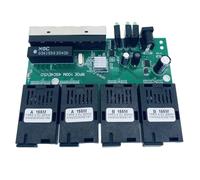 Itkcozcg 100M Reverse Fast Ethernet Fiber Switcher 4F4E Optically Media Converter Building Business Networking Communication Media Converter Easy Installation for Business Networking